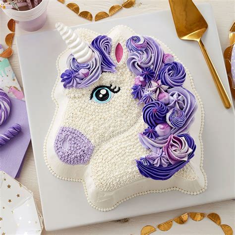 This unicorn cake comes together so quick, it's like magic! Make your birthday party all the more magical with this ...