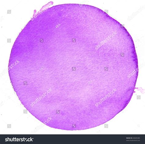 Purple Watercolor Circle Stock Photo 40605385 Shutterstock