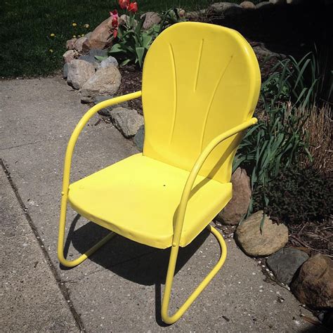 Mid Century Vintage Metal Lawn Chair See History At