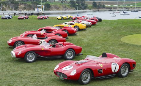 Concours Délégance De Pebble Beach Ferrari Avec 500 Millions Deuros