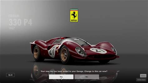 Buying The 1967 Ferrari 330 P4 Gran Turismo Sport Youtube