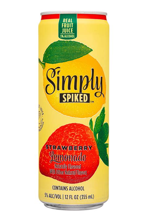 Strawberry Lemonade Simply Spiked Lemonade Spirits Alcohol Database
