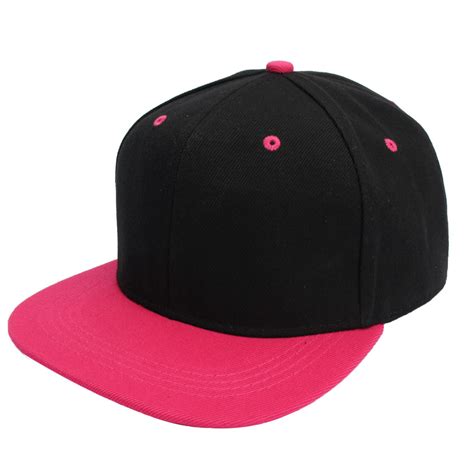 Canvas Hip Hop Snapback Flat Brim Baseball Cap Blank Plain Snapback Hat