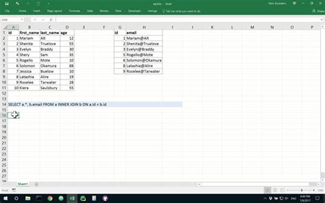 Tired Of Excels Vlookup Use Sql Queries On Excel Ranges