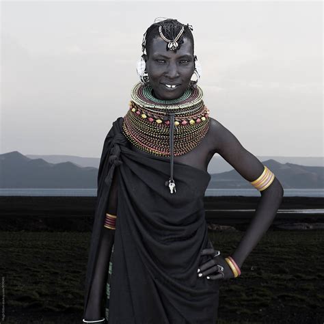 View Portrait Of Turkana Tribal Woman Lake Turkana Kenya By Stocksy Contributor Hugh