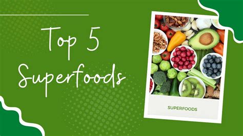 Top 5 Superfoods Youtube