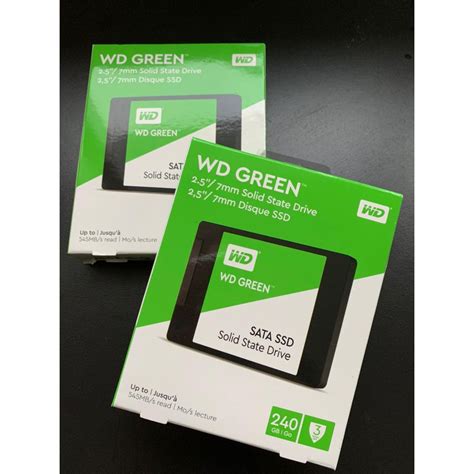 Ssd Western Digital 240gb Wd Green 25 7mm 545mbs Wds240g2g0a Shopee Brasil