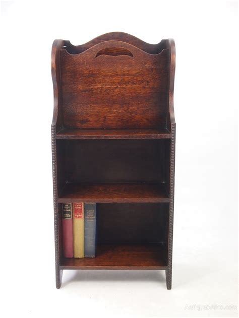 Small Edwardian Oak Open Bookcase Antiques Atlas