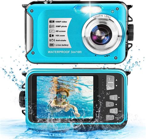 Yifecial Waterproof Camera 10ft Underwater Camera 30mp 1080p Hd Video