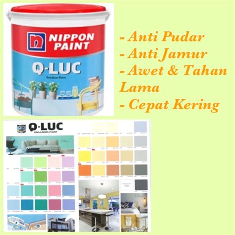 (SALE)CAT TEMBOK Qluc by NIPPON Paint kemasan 20 KG | Shopee Indonesia