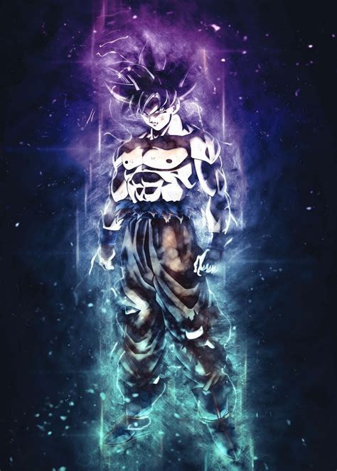 Son Goku Ultra Instinct Metal Poster El Rik Displate In 2020