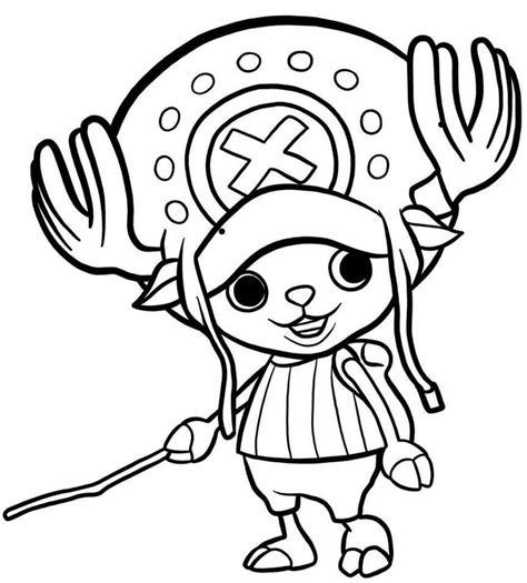 Tony Tony Chopper One Piece Coloring Pages Coloring Pages