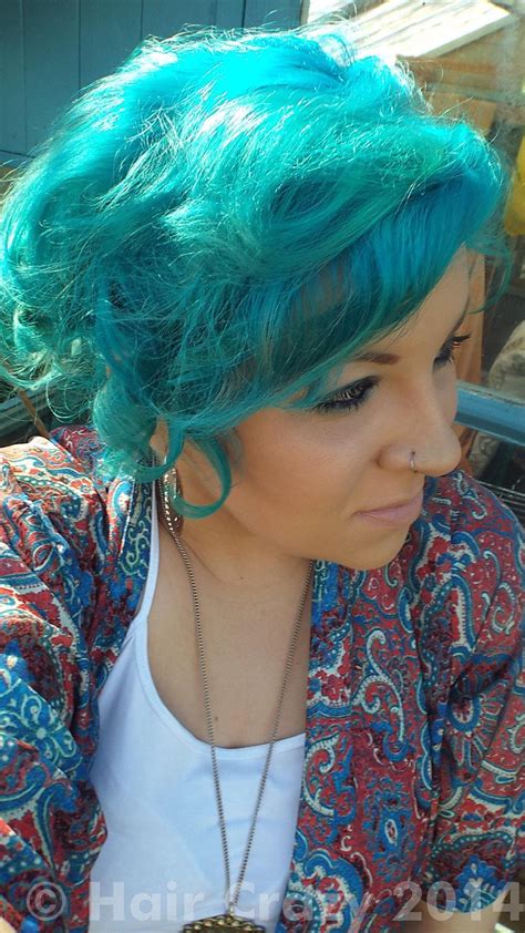This lasts up to 6 weeks. Buy Adore Aquamarine Adore Hair Dye - HairCrazy.com