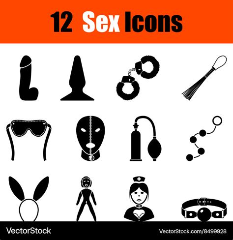 set of sex icons royalty free vector image vectorstock