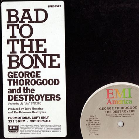George Thorogood And The Destroyers Bad To The Bone 1986 Vinyl Discogs