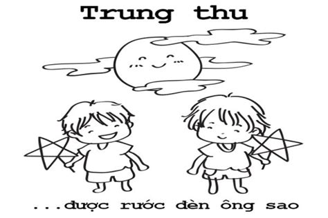 Tranh Tô Màu Trung Thu Lộng Lẫy Nhất Dành Riêng Cho Bé