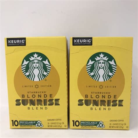 Starbucks Blonde Sunrise Blend Limited Edition K Cup Coffee Pods Keurig