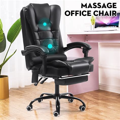 Pu Leather High Back Massage Executive Office Chair Computer Chair