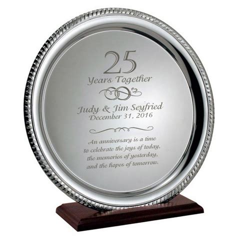 The frame is 23 by 19 and holds a 5 x 7 picture. 10 Stylish Gift Ideas For 25Th Anniversary 2020