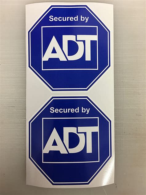 2 Adt Home Security Diecut Decals By Sbd Decals Decals And Bumper
