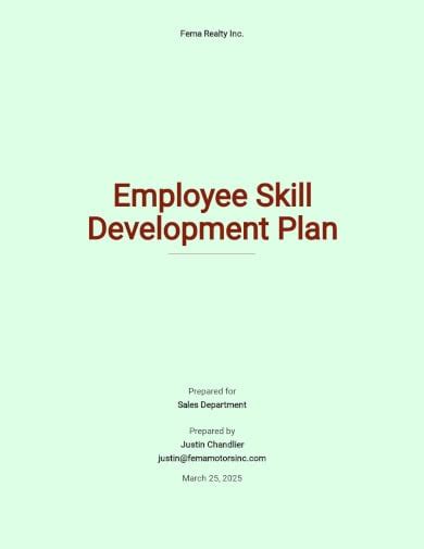 21 Best Employee Development Plan Templates Word Pdf
