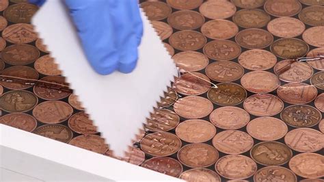 ( make sure you put the soiled paper towel in the trash immediately! GlassCast Clear Epoxy Resin - Penny Floor Tutorial on Vimeo