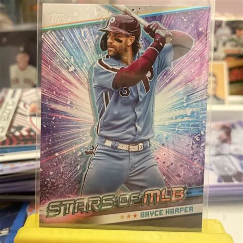 CARTE BRYCE HARPER Stars Of MLB 2024 Topps Series 1 SMLB-14