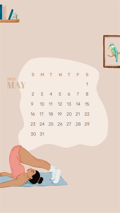 Aesthetic May Calendar 2021 Images Free Photos Png Stickers