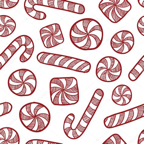 Background Candy Cane Tile Seamless Candy Cane Background — Stock
