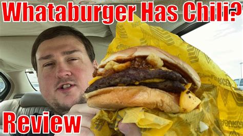 Whataburger New Chili Cheese Burger Review Youtube