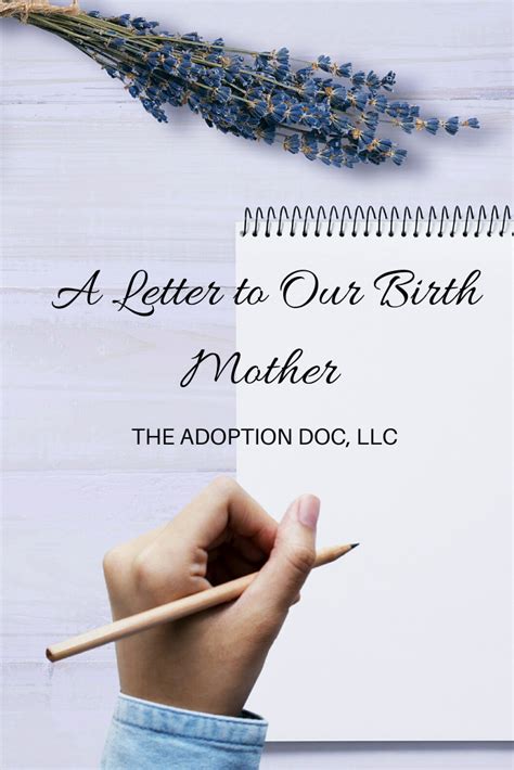 Letter To Our Birth Mother Birth Mother Lettering Kind Heart