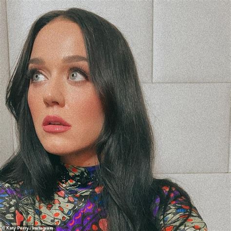 brunette katy perry flashes her slim legs in very sexy thigh split dress for night off daily