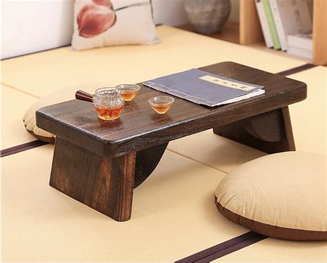 Asian Antique Furniture Japanese Floor Tea Table Rectangle Living Room