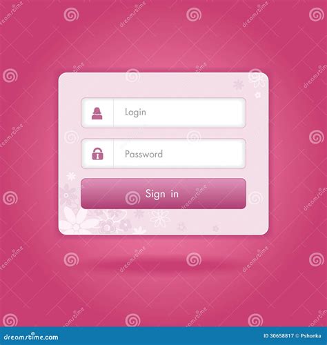 Vector Login Background Royalty Free Stock Photography Image 30658817