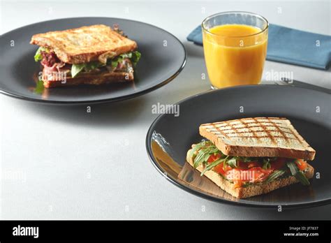 Traditional American Breakfast Stock Photo Alamy