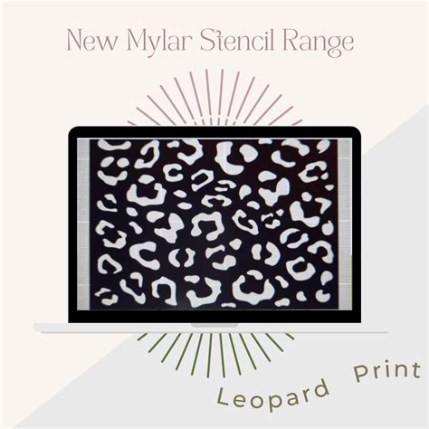 Leopard Print A4 Mylar Stencil Its So Chic Furniture Art