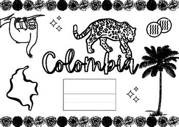 Colombia Coloring Page By Michelle S Treasures Tpt