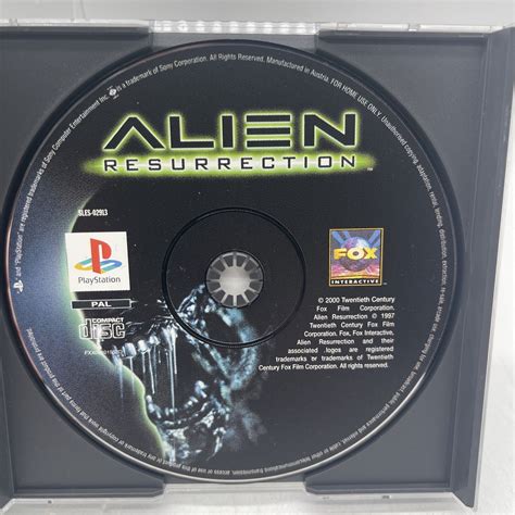 Alien Resurrection Ps1 Very Good Condition Playstation One Horror Ebay