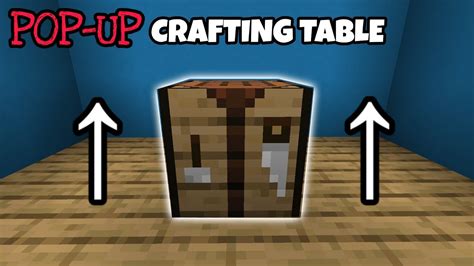 Hidden Pop-Up Crafting Table Tutorial in Minecraft !!! - YouTube