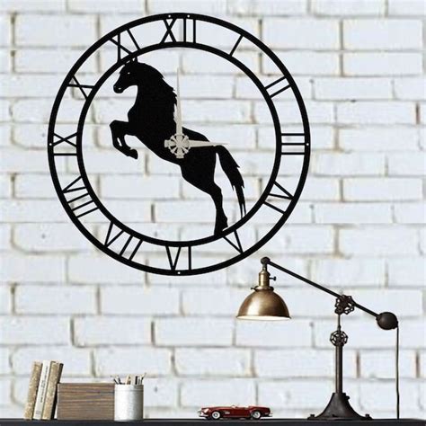 Horse Clock Etsy