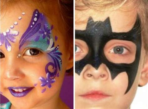 I am vengeance, i am the night, i am batman!. Halloween Make-up für Kinder- 29 inspirierende Ideen
