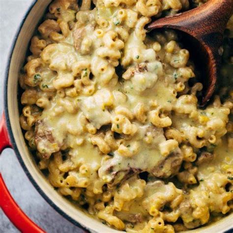 Make itonce and you fall in love with the taste.you will make it over and over. Steak and Cheddar Mac and Cheese - the ultimate comfort food that goes perfectly with a glass of ...