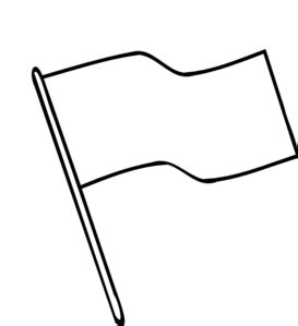 Flag Outline Clip Art at Clker.com - vector clip art online, royalty