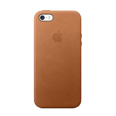 Iphone Se Leather Case Saddle Brown Apple My