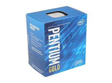 Intel® pentium® gold g6400e processor. Intel Pentium Gold G5500 Desktop Processor 2 Core 3.8GHz LGA1151 300 Series 54W | eBay