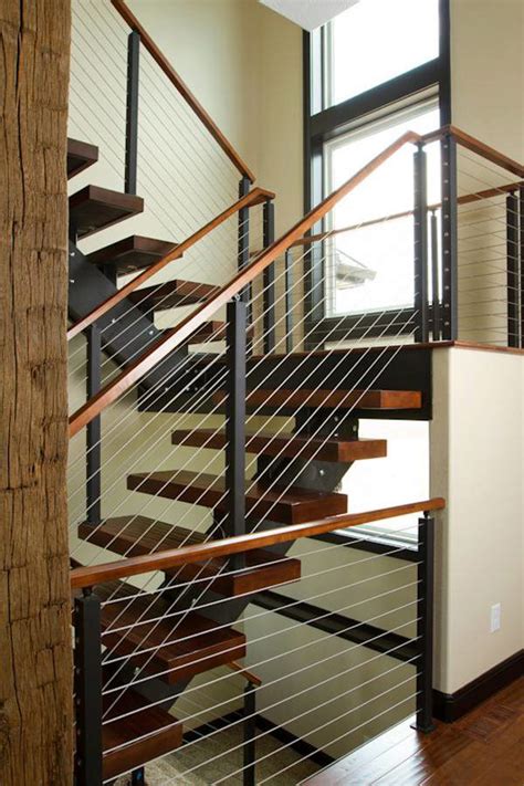 Project 60 Cable Railing With Wood Handrail Stairsupplies™