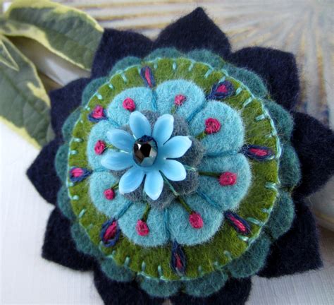 Check spelling or type a new query. Bloom Felt Flower Brooch FREE US SHIPPING | Etsy | Felt ...