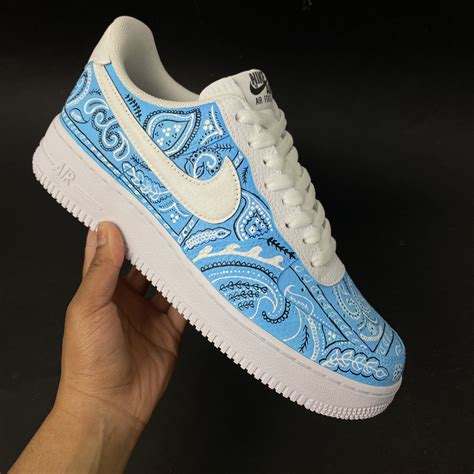 Customised Hand Painted Bandana Air Force 1: Hand Painting Bandana