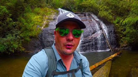 Double Waterfall Helton Creek Falls Youtube