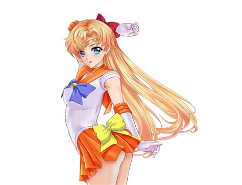 Arion Canvas Aino Minako Sailor Venus Bishoujo Senshi Sailor Moon 1girl Arched Back Arm Up